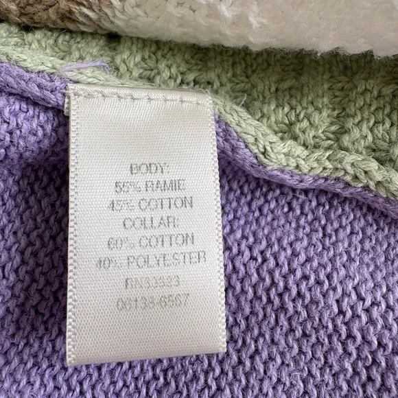 Christopher & Banks Argyle Sweater with White Collar Size Medium Vintage - Picture 5 of 5